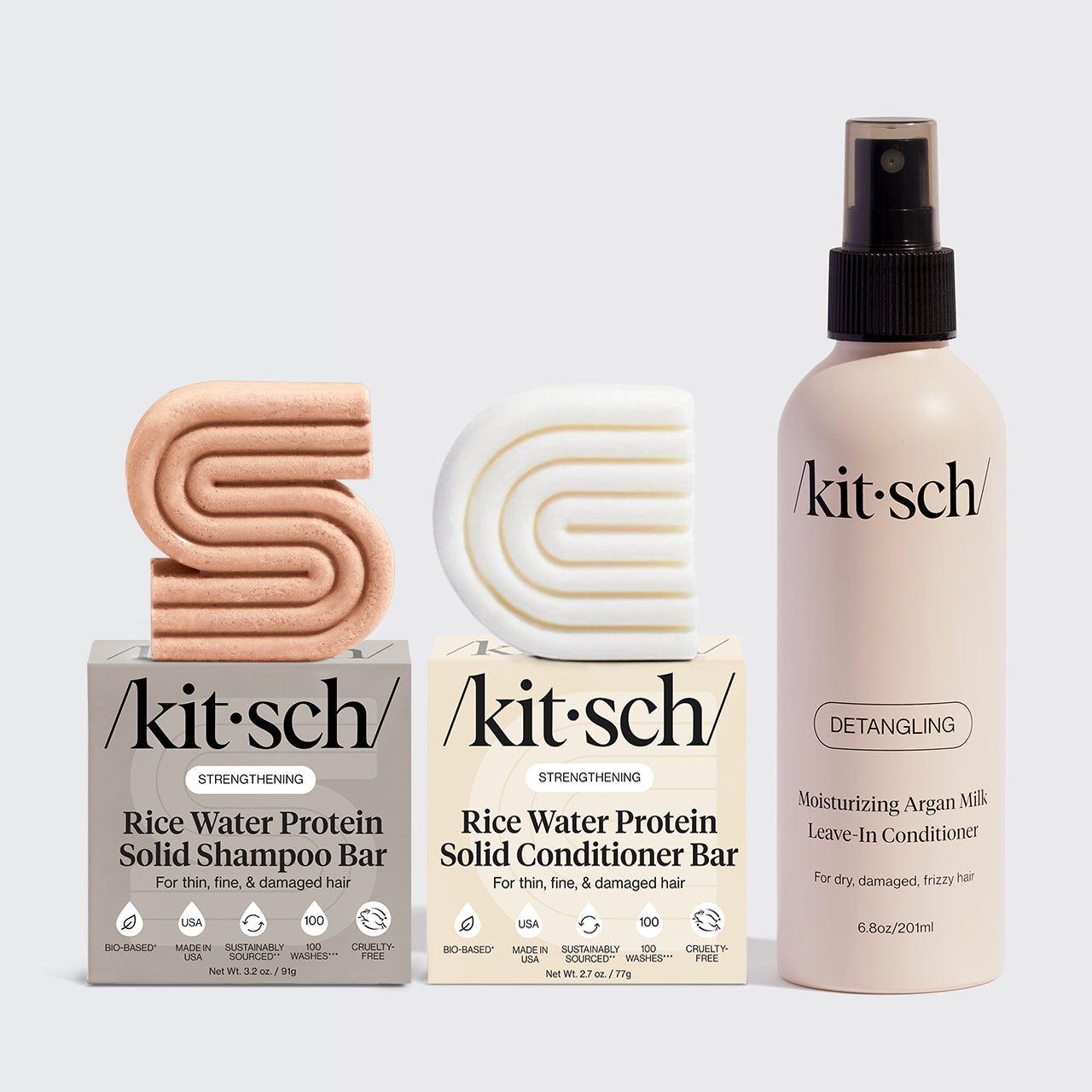 Leave In Conditioner & Rice Water Shampoo + Conditioner Bundle