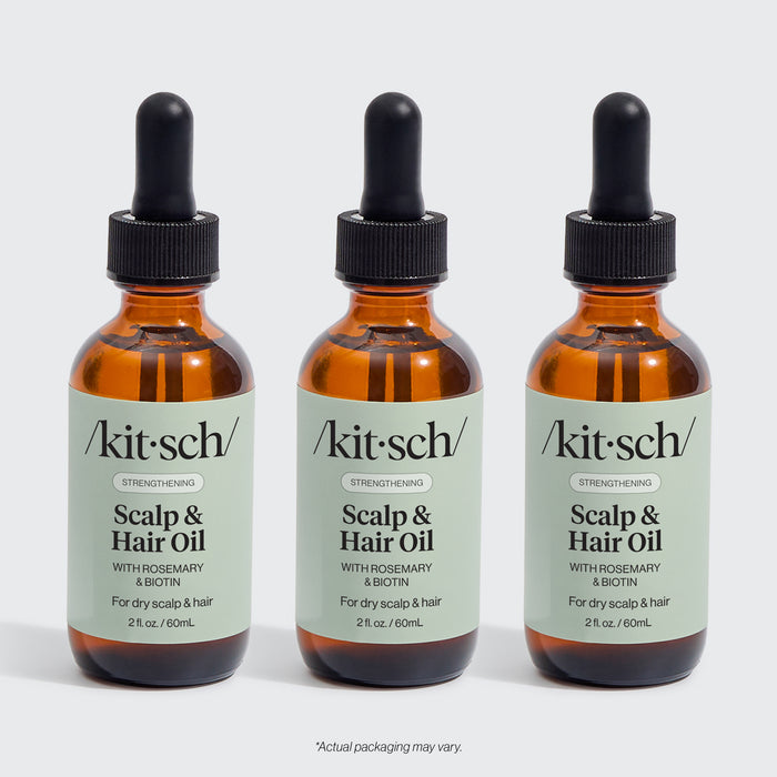 Huile fortifiante pour le cuir chevelu et les cheveux au romarin avec biotine 3 packs