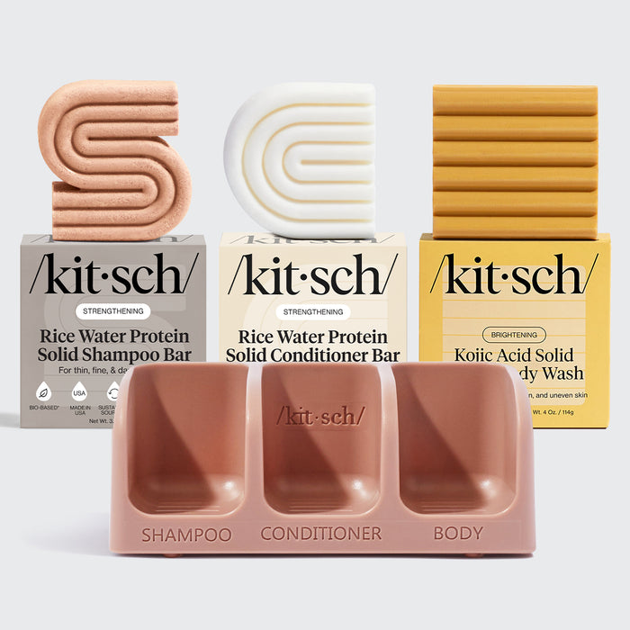 Rice Water Shampoo & Conditioner, Kojic Acid Wash, FREE Terracotta Soap Dish & FREE Shipping